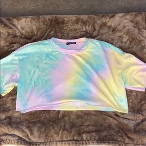 tie die crop top
